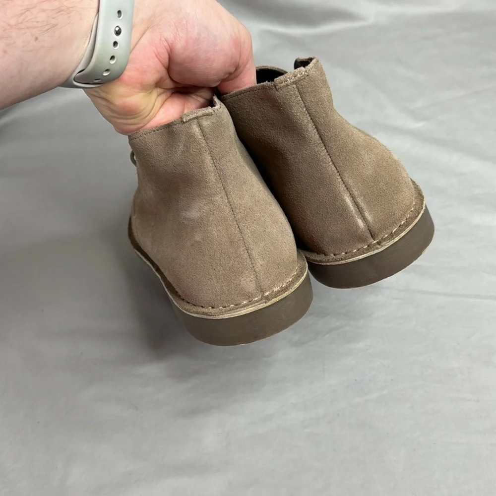 J. Crew Factory Suede desert chukka boots in Taupe